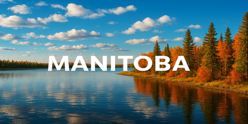 A digital graphic announcing a Manitoba Provincial Nominee Program (MPNP) draw, featuring a scenic background of Manitoba’s natural landscape.